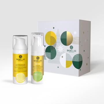 Świąteczny zestaw rozświetlający do twarzy