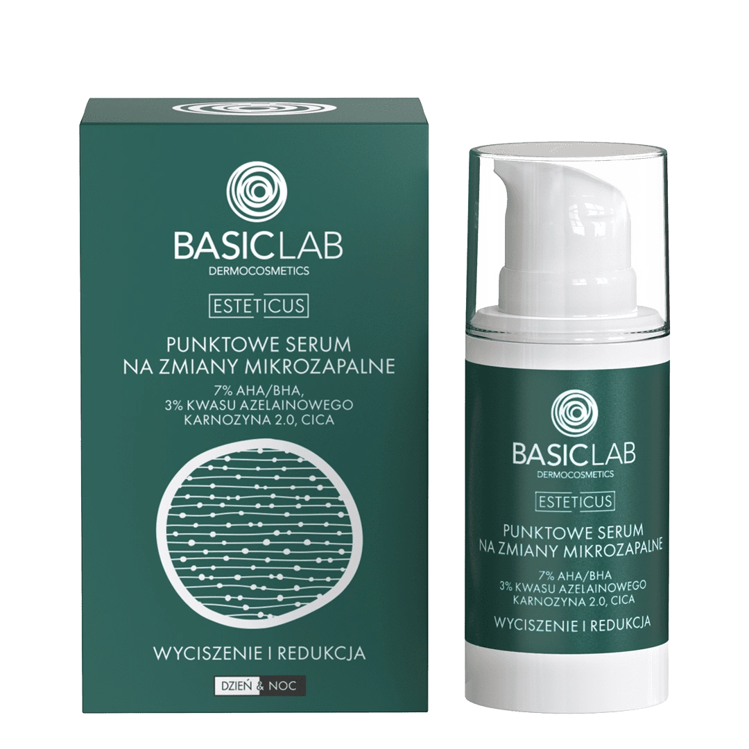 Punktowe serum na zmiany mikrozapalne z 7% AHA/BHA | BasicLab