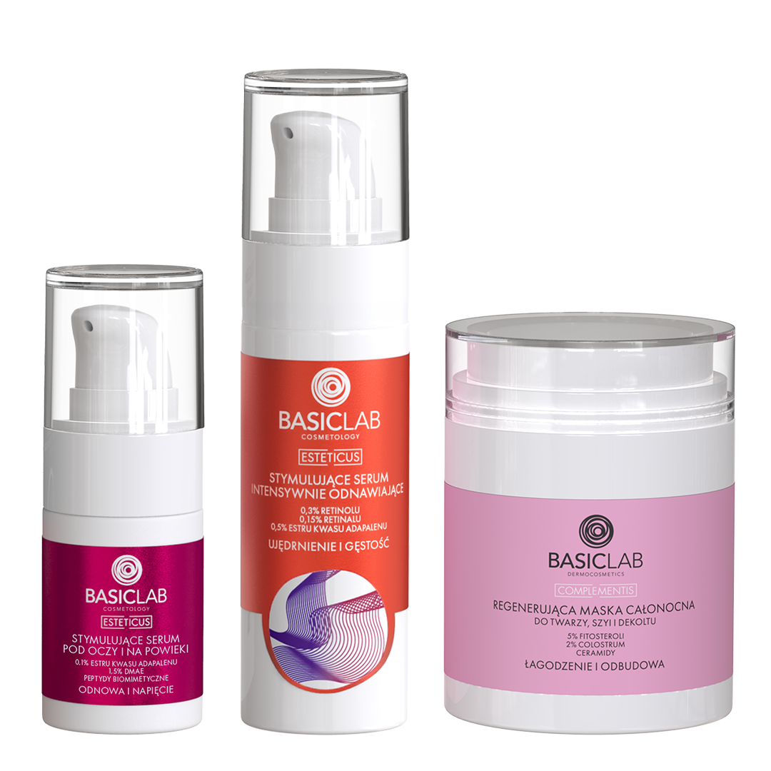 Zestaw: 3-etapowa odnowa anti-aging - twarz i okolica oczu