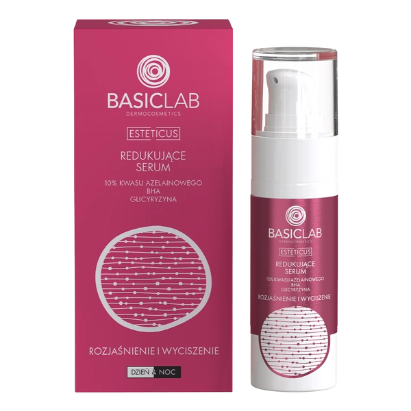 Redukujące serum 10% kwasu azelainowego, BHA, Glicyryzyna